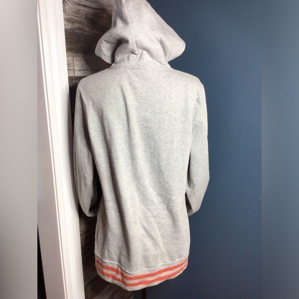 NCAA Clemson Gray XL Hoodie with Orange Graphic and Long Sleeves (0184) - Picture 3 of 7